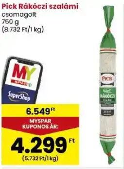 Spar Pick Rákóczi szalámi ajánlat