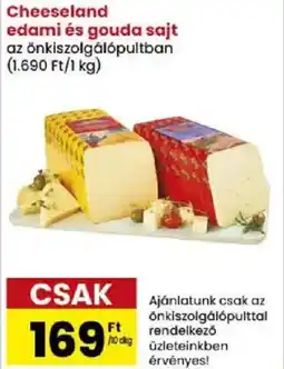 Spar Cheeseland edami és gouda sajt ajánlat