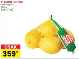 Spar S-BUDGET citrom ajánlat
