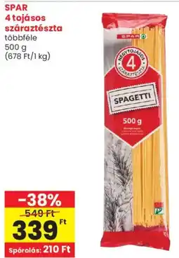 Spar SPAR 4 tojásos száraztészta ajánlat