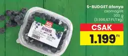Spar S-BUDGET áfonya ajánlat
