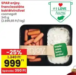 Spar SPAR enjoy. franciasaláta koktélvirslivel ajánlat