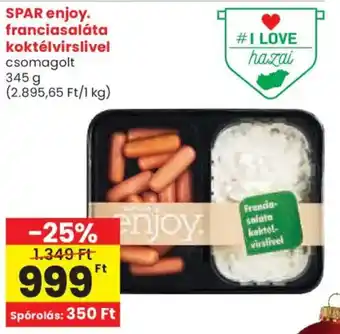 Spar SPAR enjoy. franciasaláta koktélvirslivel ajánlat