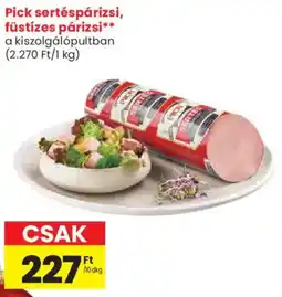Spar Pick sertéspárizsi, füstízes párizsi ajánlat