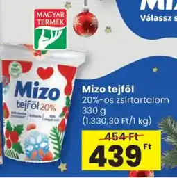 Spar Mizo tejföl ajánlat