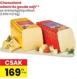 Spar Cheeseland edami és gouda sajt ajánlat