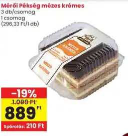 Spar Mérői Pékség mézes krémes ajánlat