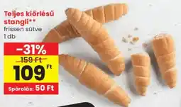 Spar Teljes kiőrlésű stangli ajánlat