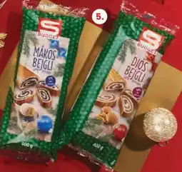 Spar S-BUDGET bejgli mákos, diós ajánlat