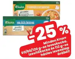 Spar Knorr leveskocka, ízesítőkocka és házias levesalap ajánlat