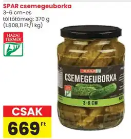 Spar SPAR csemegeuborka ajánlat