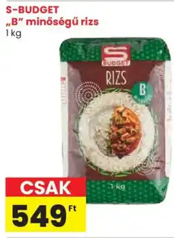 Spar S-BUDGET „B" minőségű rizs ajánlat