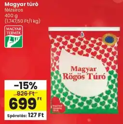 Spar Magyar túró ajánlat