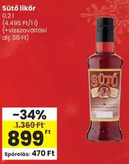 Spar Sütő likőr ajánlat