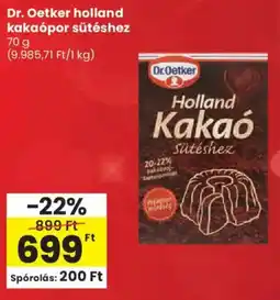 Spar Dr. Oetker holland kakaópor sütéshez ajánlat