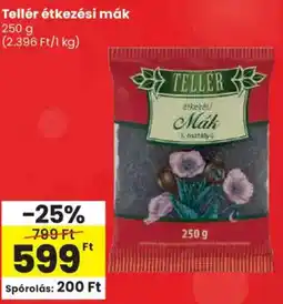 Spar Tellér étkezési mák ajánlat