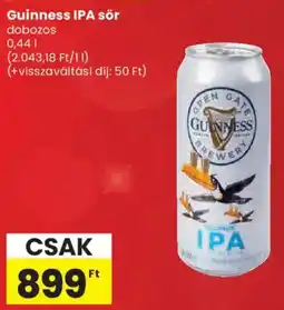 Spar Guinness IPA sör ajánlat