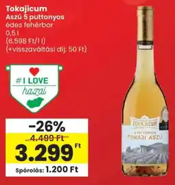 Spar Tokajicum Aszú 5 puttonyos ajánlat