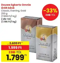 Spar Douwe Egberts Omnia őrölt kávé ajánlat
