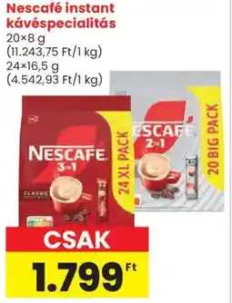 Spar Nescafé instant kávéspecialitás ajánlat
