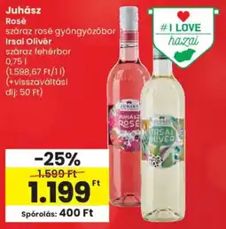 Spar Juhász Rosé, Irsai Olivér ajánlat