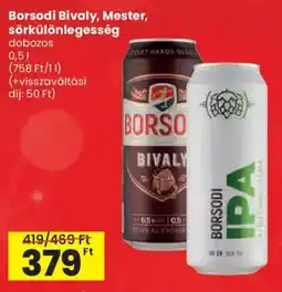 Spar Borsodi Bivaly, Mester, sörkülönlegesség ajánlat