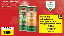Spar S-BUDGET energiaital ajánlat