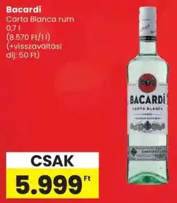 Spar Bacardi Carta Blanca rum ajánlat