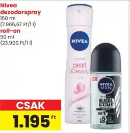 Spar Nivea dezodorspray, roll-on ajánlat