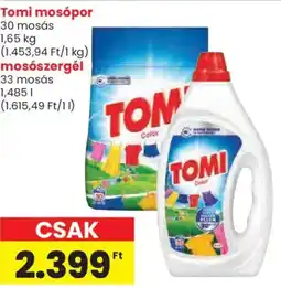 Spar Tomi mosópor, mosószergél ajánlat