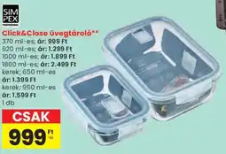 Spar SiM PEX Click&Close üvegtároló ajánlat