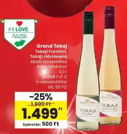 Spar Grand Tokaj Tokaji Furmint, Tokaji Hárslevelű ajánlat