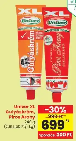 Spar Univer XL Gulyáskrém, Piros Arany ajánlat