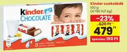 Spar Kinder csokoládé ajánlat