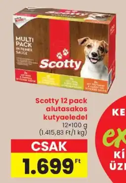 Spar Scotty 12 pack alutasakos kutyaeledel ajánlat