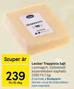 Tesco Lecker Trappista Sajt ajánlat