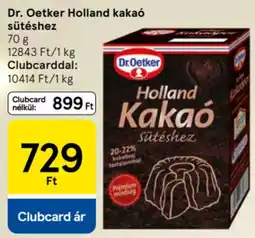 Tesco Dr. Oetker Holland kakaó sütéshez ajánlat