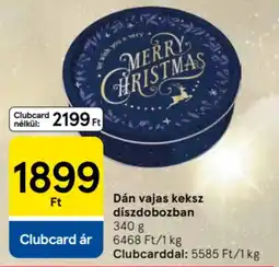 Tesco Dán vajas keksz díszdobozban ajánlat