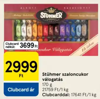 Tesco Stühmer szaloncukor válogatás ajánlat