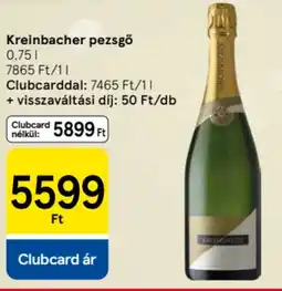 Tesco Kreinbacher pezsgő ajánlat