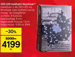 Tesco 200 LED toldható fényfüzér ajánlat