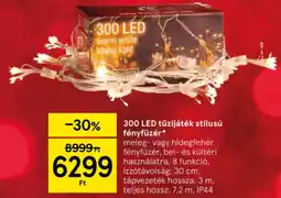 Tesco 300 LED tűzijáték stílusú fényfüzér ajánlat
