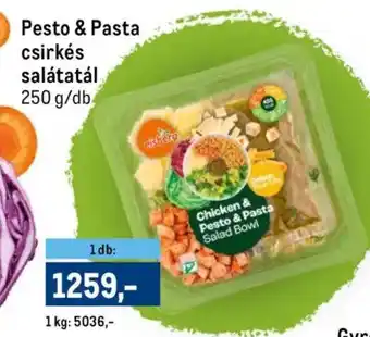 Pesto & Pasta csirkés salátatál