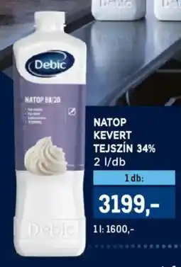 Metro Debic Natop kevert tejszín 34% ajánlat