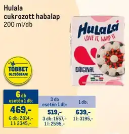 Metro Hulala cukrozott habalap ajánlat