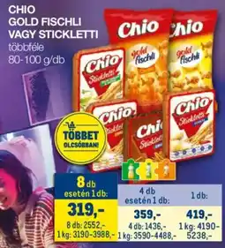 Metro Chio Gold fischli, stickletti ajánlat