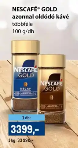 Metro NESCAFÉ GOLD azonnal oldódó kávé ajánlat