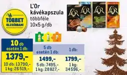 Metro L'Or kávékapszula ajánlat