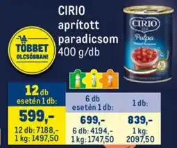 Metro CIRIO aprított paradicsom ajánlat