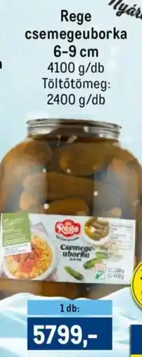 Metro Rege csemegeuborka ajánlat